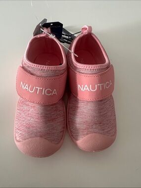 Nautica Kids Coral Pink Slip-On Athletic Sneakers